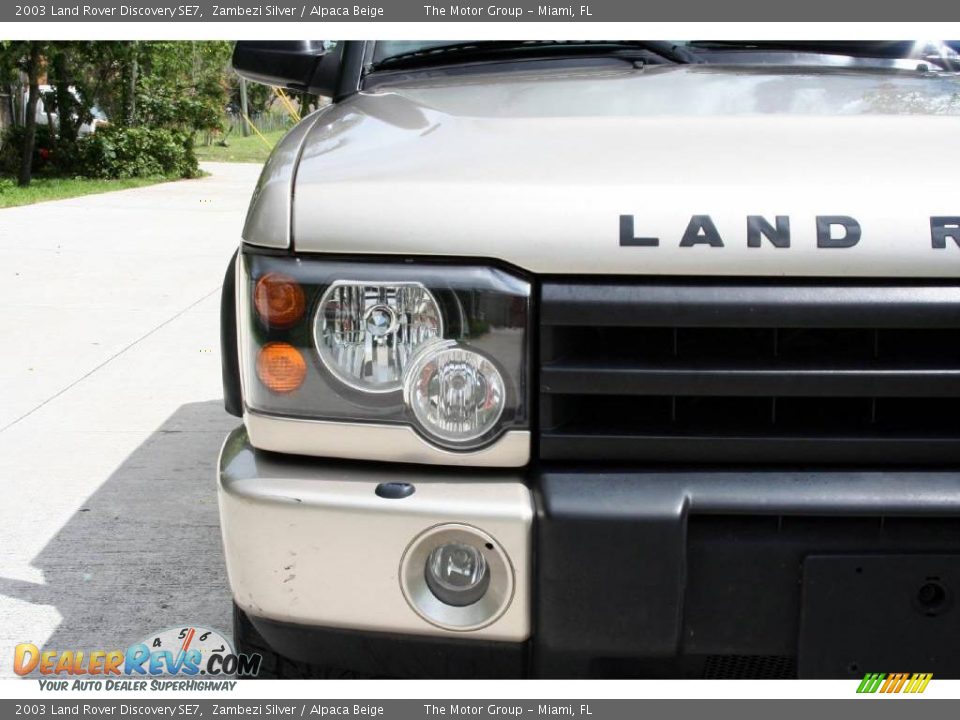 2003 Land Rover Discovery SE7 Zambezi Silver / Alpaca Beige Photo #27