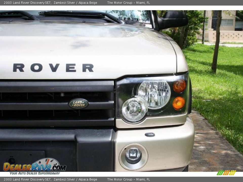 2003 Land Rover Discovery SE7 Zambezi Silver / Alpaca Beige Photo #28