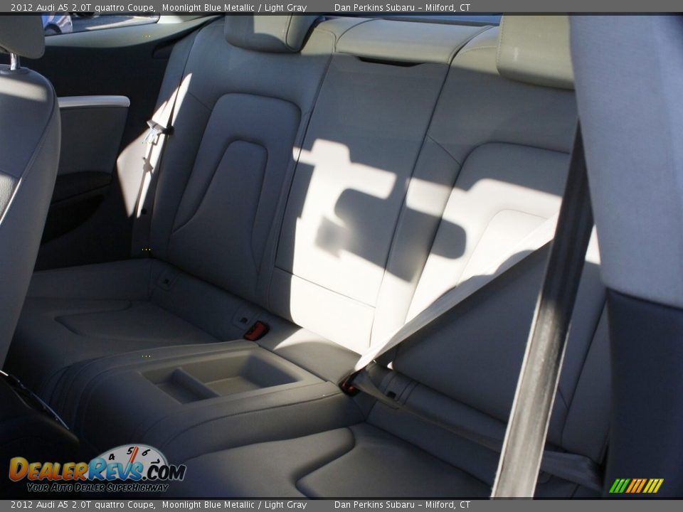 2012 Audi A5 2.0T quattro Coupe Moonlight Blue Metallic / Light Gray Photo #14