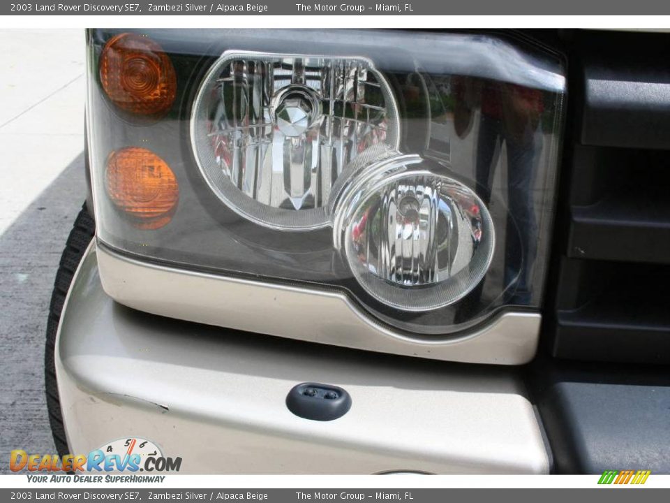 2003 Land Rover Discovery SE7 Zambezi Silver / Alpaca Beige Photo #29