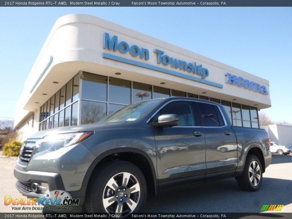 2017 Honda Ridgeline RTL-T AWD Modern Steel Metallic / Gray Photo #1