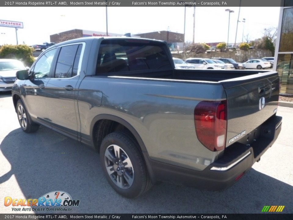 2017 Honda Ridgeline RTL-T AWD Modern Steel Metallic / Gray Photo #2