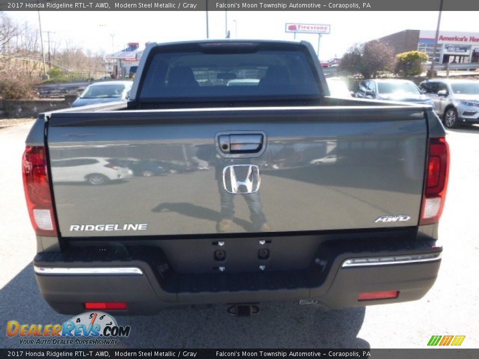 2017 Honda Ridgeline RTL-T AWD Modern Steel Metallic / Gray Photo #3
