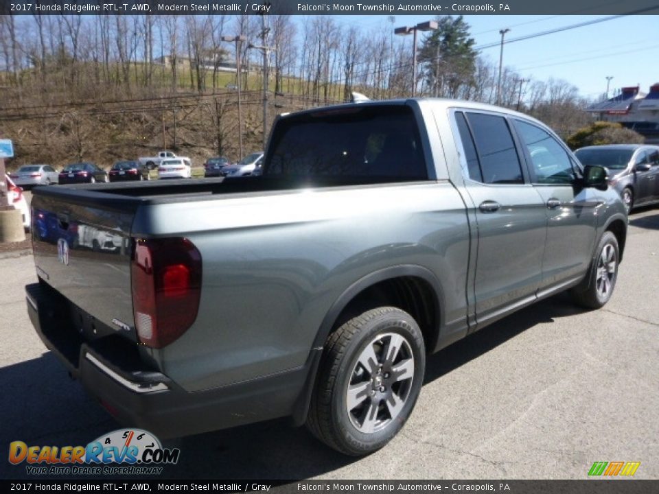 2017 Honda Ridgeline RTL-T AWD Modern Steel Metallic / Gray Photo #4