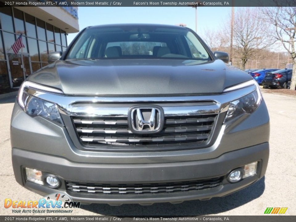 2017 Honda Ridgeline RTL-T AWD Modern Steel Metallic / Gray Photo #6