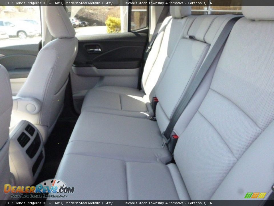 2017 Honda Ridgeline RTL-T AWD Modern Steel Metallic / Gray Photo #9