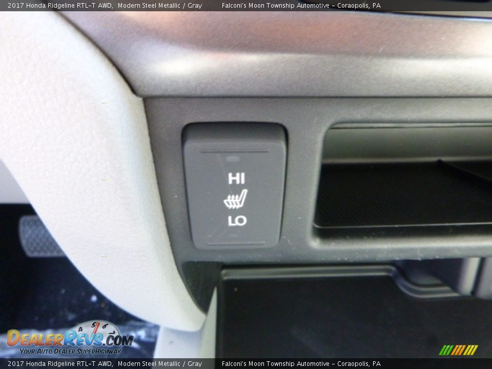 2017 Honda Ridgeline RTL-T AWD Modern Steel Metallic / Gray Photo #13