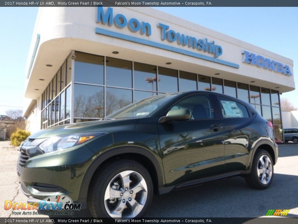2017 Honda HR-V LX AWD Misty Green Pearl / Black Photo #1