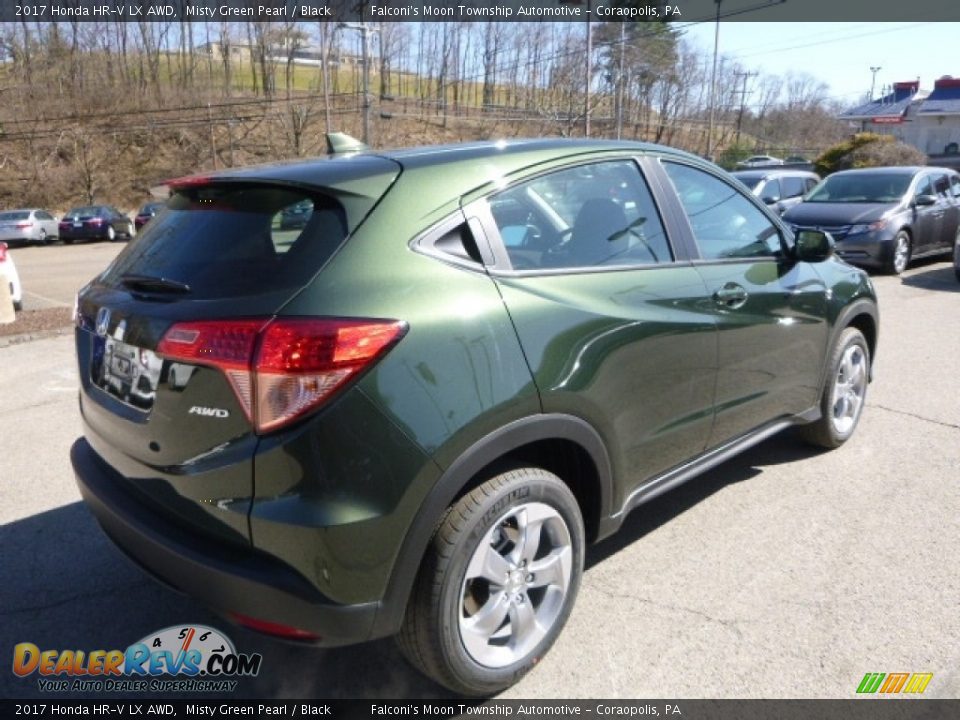 2017 Honda HR-V LX AWD Misty Green Pearl / Black Photo #4