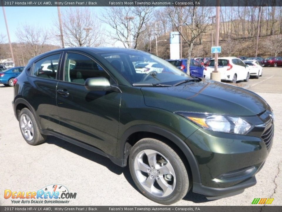 2017 Honda HR-V LX AWD Misty Green Pearl / Black Photo #5