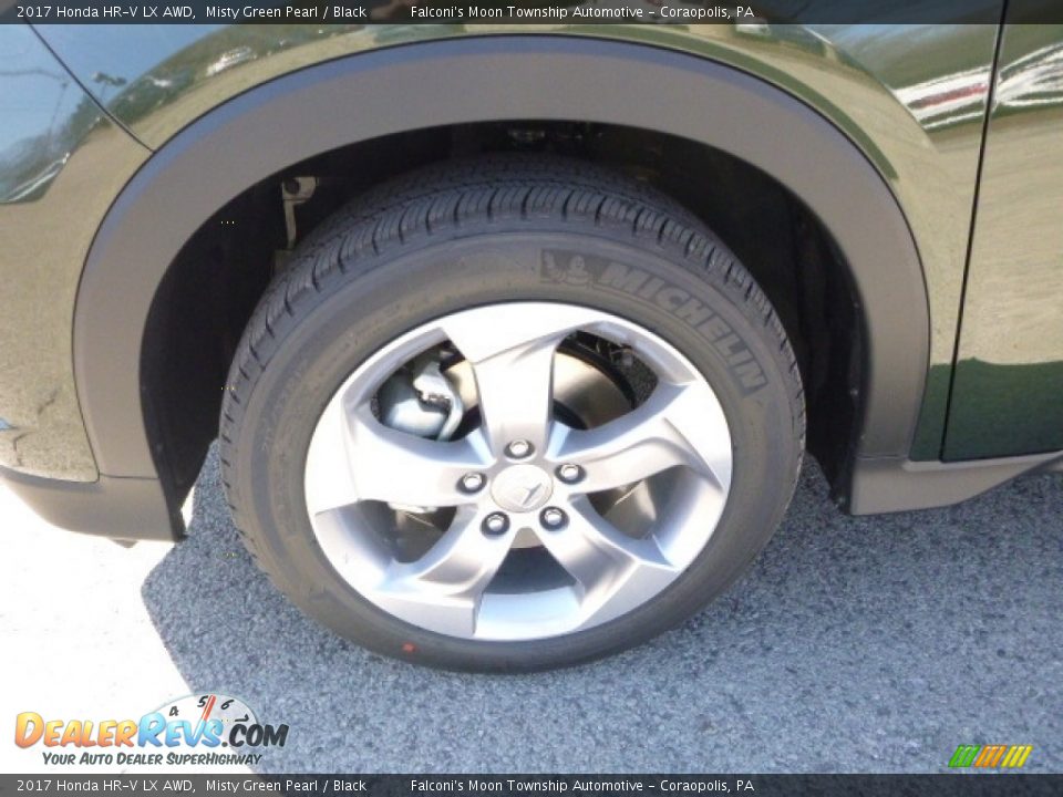 2017 Honda HR-V LX AWD Misty Green Pearl / Black Photo #7