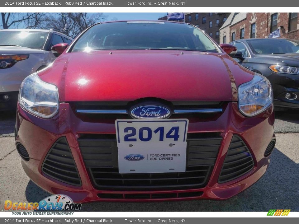 2014 Ford Focus SE Hatchback Ruby Red / Charcoal Black Photo #2