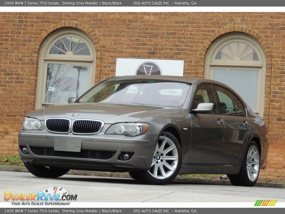 2006 BMW 7 Series 750i Sedan Sterling Grey Metallic / Black/Black Photo #1