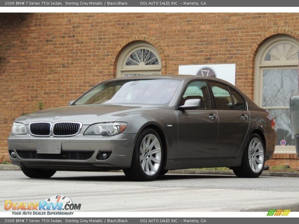 2006 BMW 7 Series 750i Sedan Sterling Grey Metallic / Black/Black Photo #5