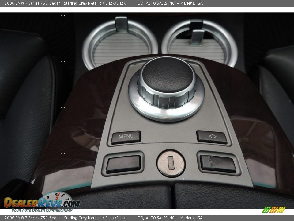 2006 BMW 7 Series 750i Sedan Sterling Grey Metallic / Black/Black Photo #12