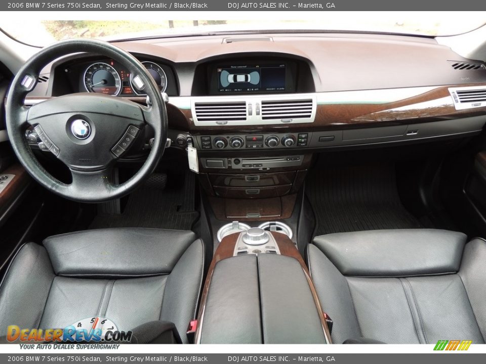 2006 BMW 7 Series 750i Sedan Sterling Grey Metallic / Black/Black Photo #13