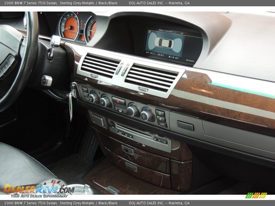 2006 BMW 7 Series 750i Sedan Sterling Grey Metallic / Black/Black Photo #14