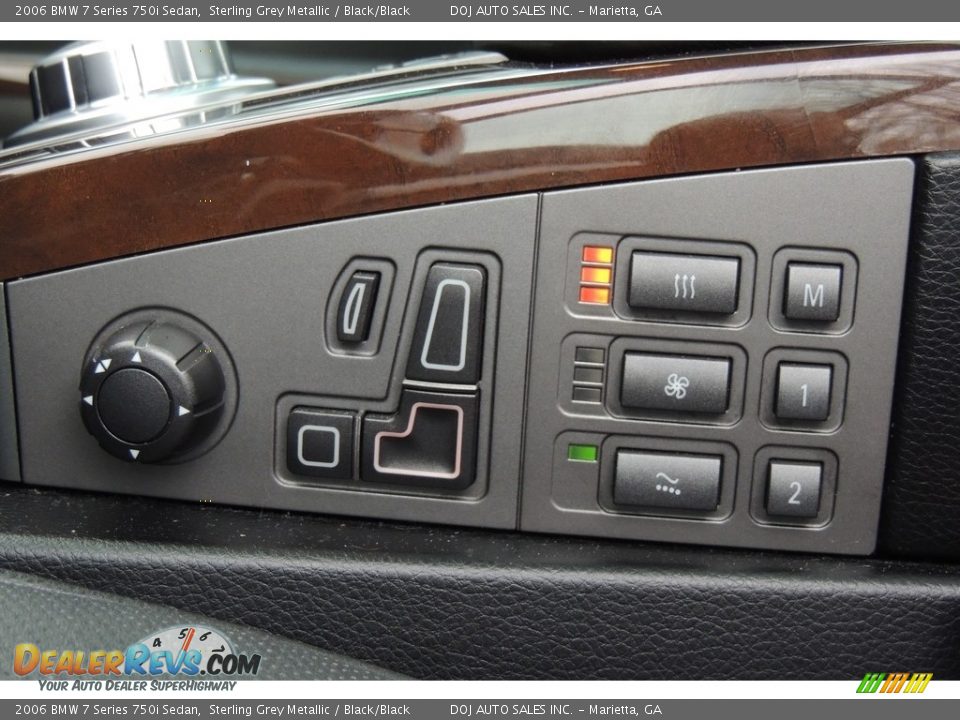 2006 BMW 7 Series 750i Sedan Sterling Grey Metallic / Black/Black Photo #15