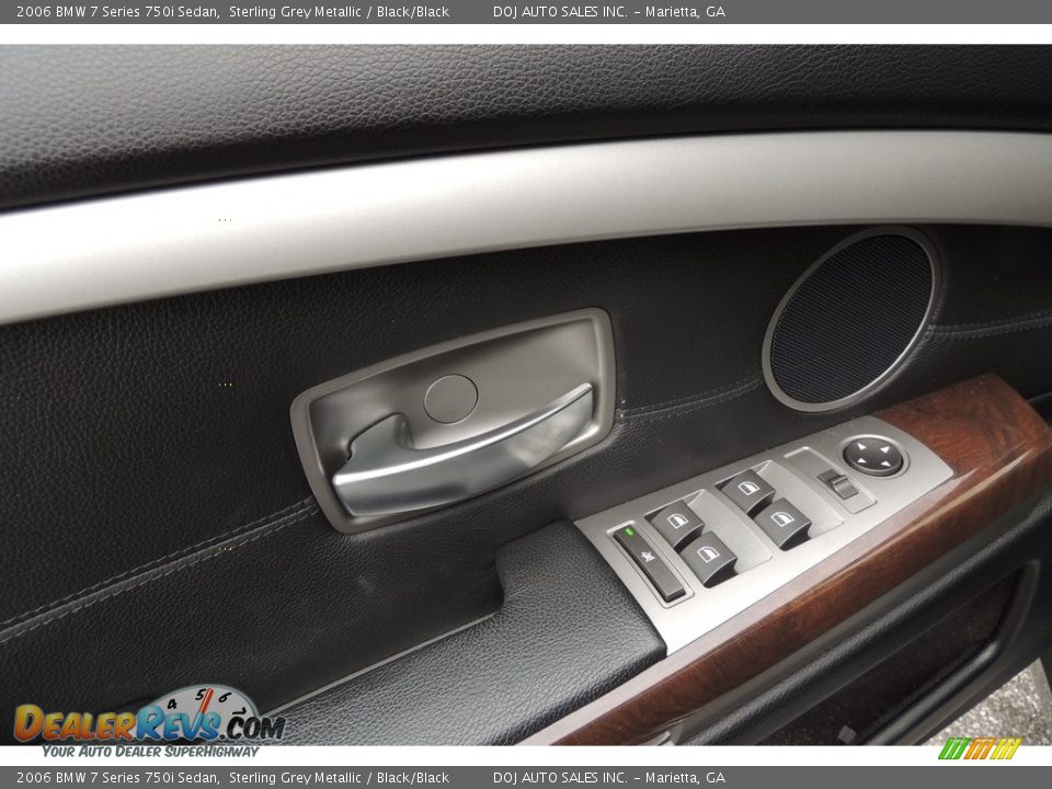 2006 BMW 7 Series 750i Sedan Sterling Grey Metallic / Black/Black Photo #18