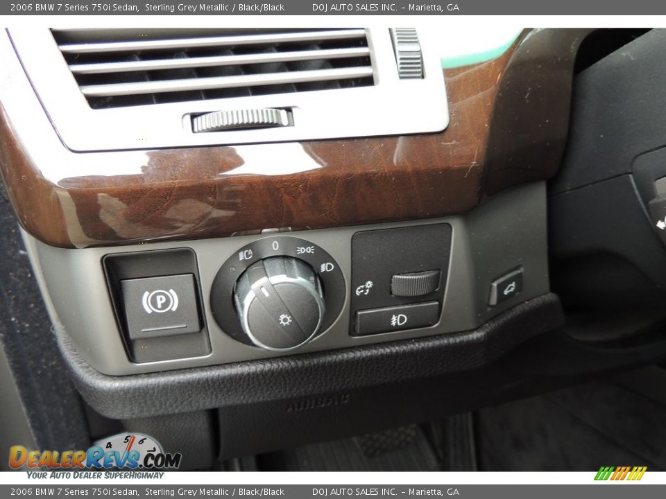 2006 BMW 7 Series 750i Sedan Sterling Grey Metallic / Black/Black Photo #19