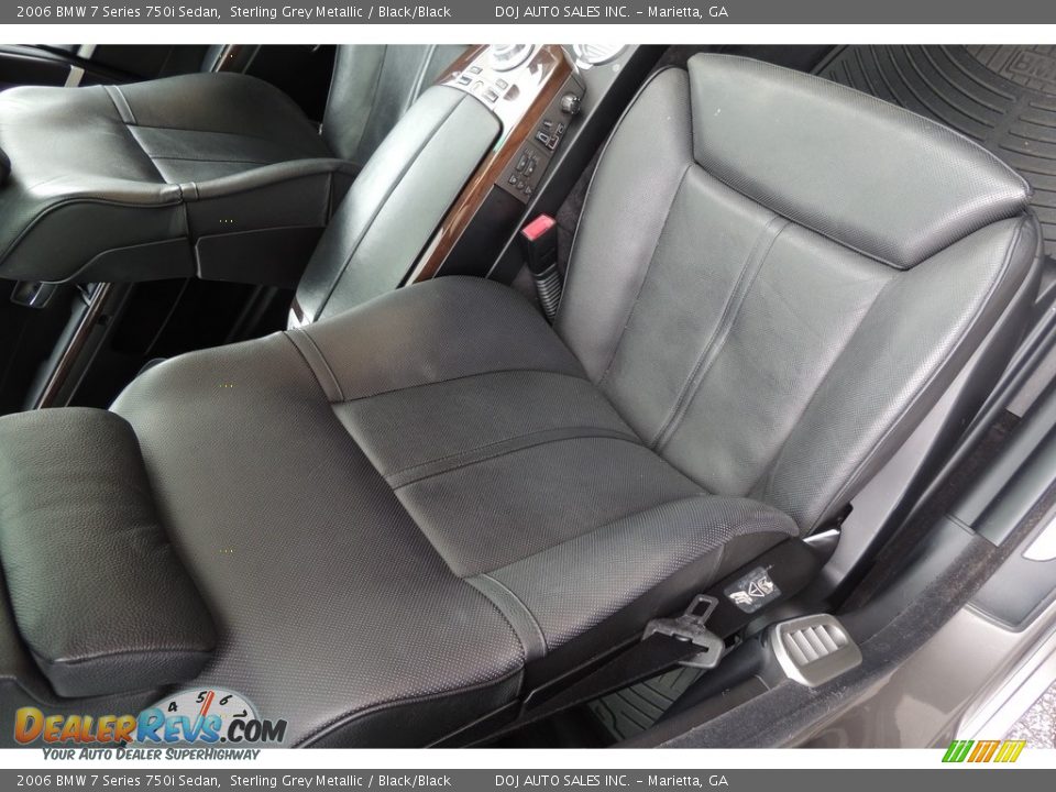 2006 BMW 7 Series 750i Sedan Sterling Grey Metallic / Black/Black Photo #20