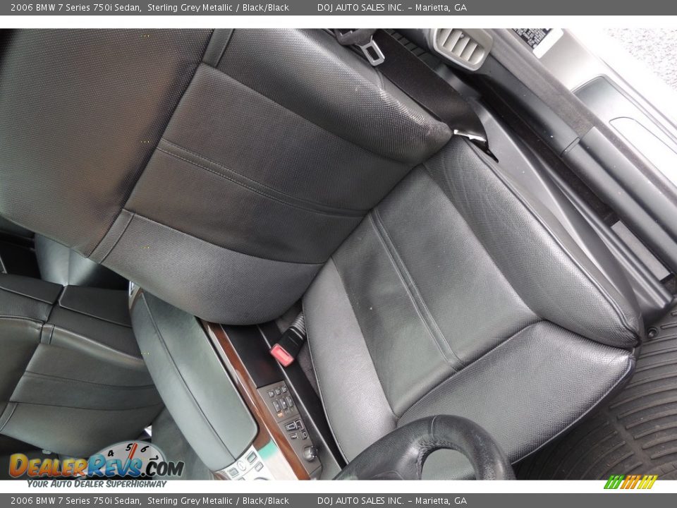 2006 BMW 7 Series 750i Sedan Sterling Grey Metallic / Black/Black Photo #21