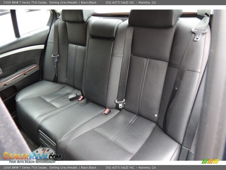 2006 BMW 7 Series 750i Sedan Sterling Grey Metallic / Black/Black Photo #22