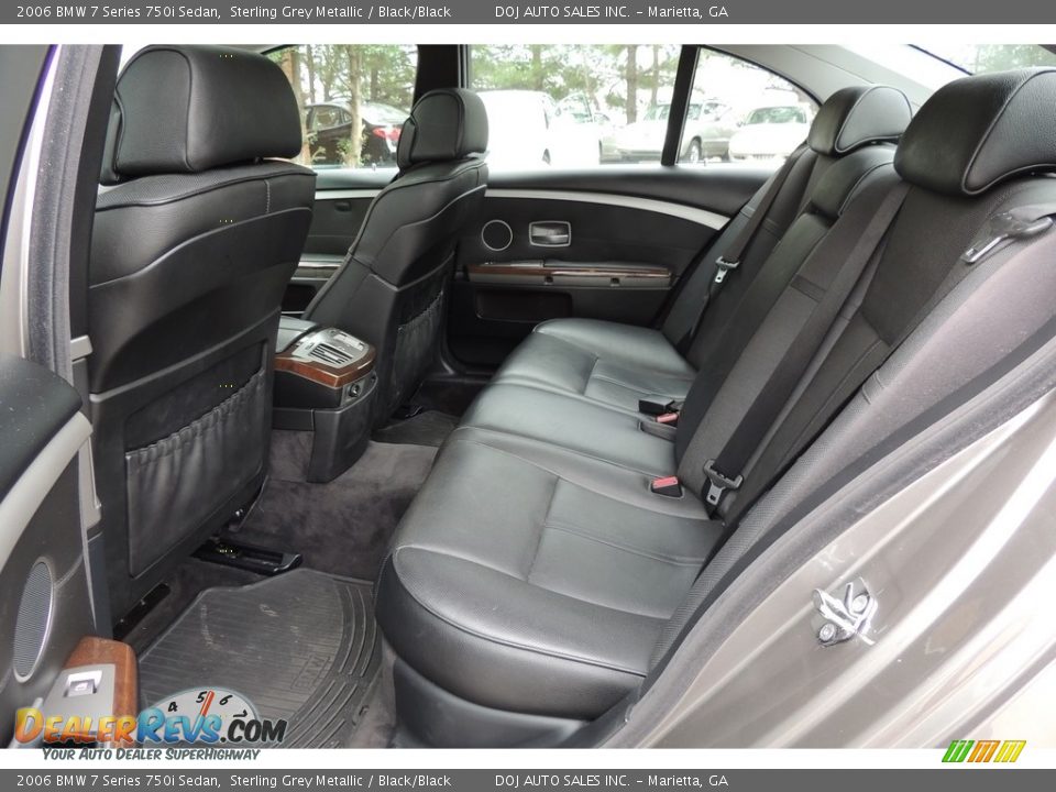 2006 BMW 7 Series 750i Sedan Sterling Grey Metallic / Black/Black Photo #23