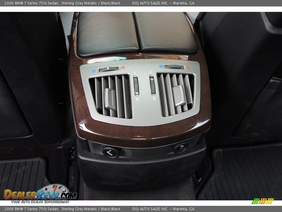 2006 BMW 7 Series 750i Sedan Sterling Grey Metallic / Black/Black Photo #26