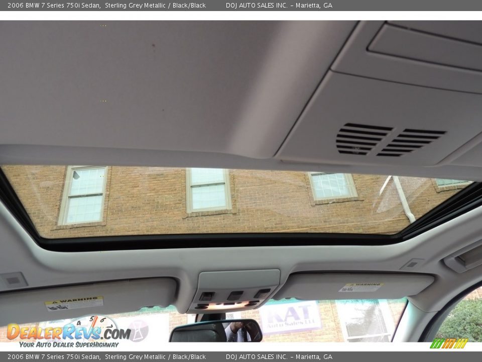 2006 BMW 7 Series 750i Sedan Sterling Grey Metallic / Black/Black Photo #27