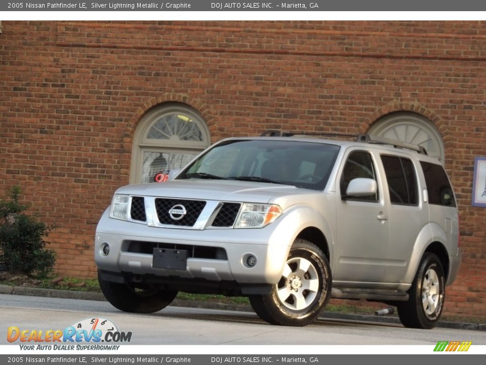 2005 Nissan Pathfinder LE Silver Lightning Metallic / Graphite Photo #7