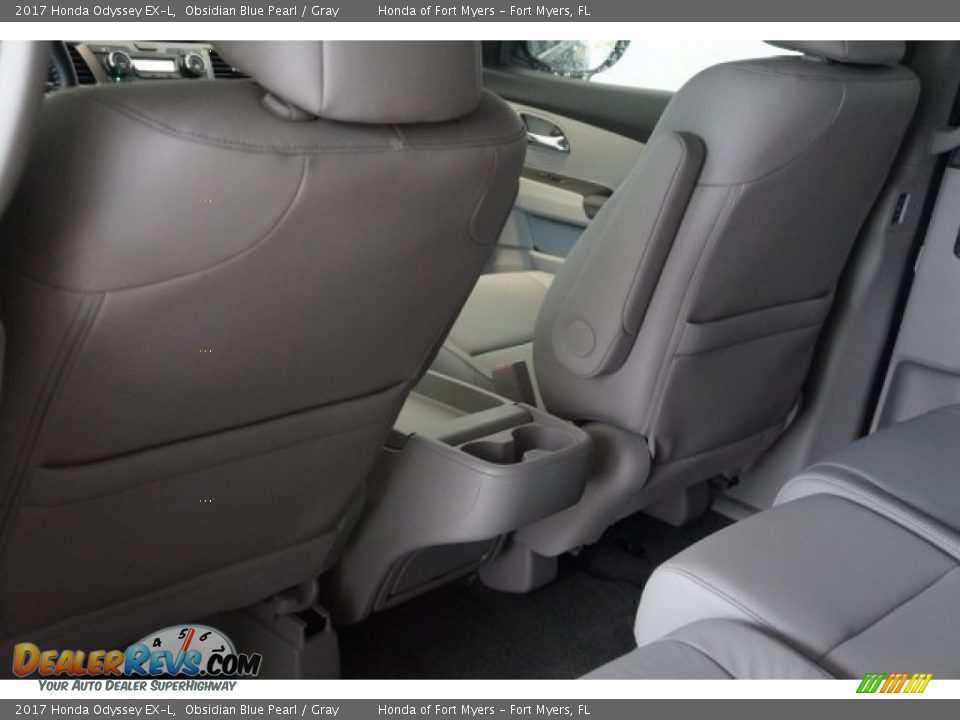 2017 Honda Odyssey EX-L Obsidian Blue Pearl / Gray Photo #17