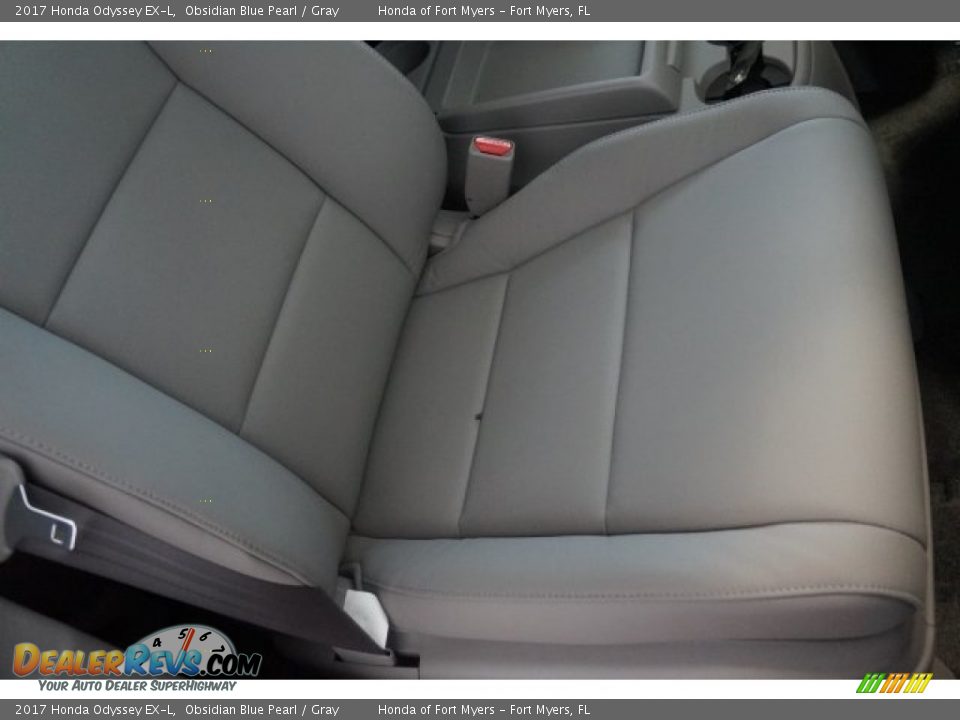 2017 Honda Odyssey EX-L Obsidian Blue Pearl / Gray Photo #22