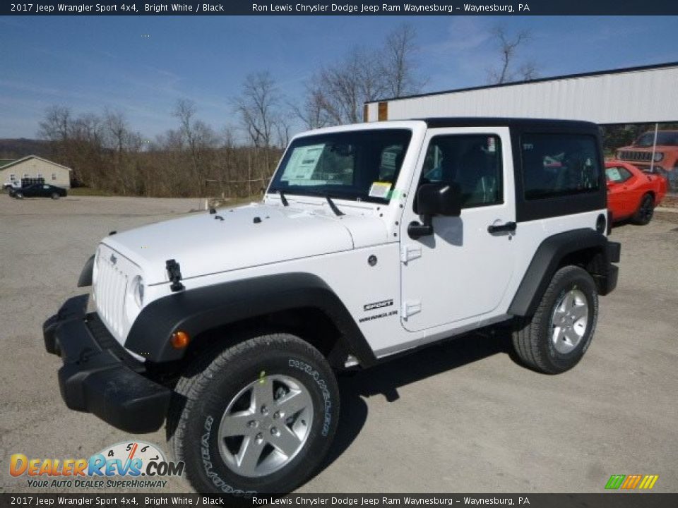 2017 Jeep Wrangler Sport 4x4 Bright White / Black Photo #1