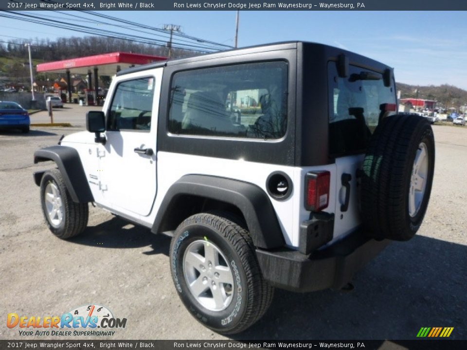 2017 Jeep Wrangler Sport 4x4 Bright White / Black Photo #4