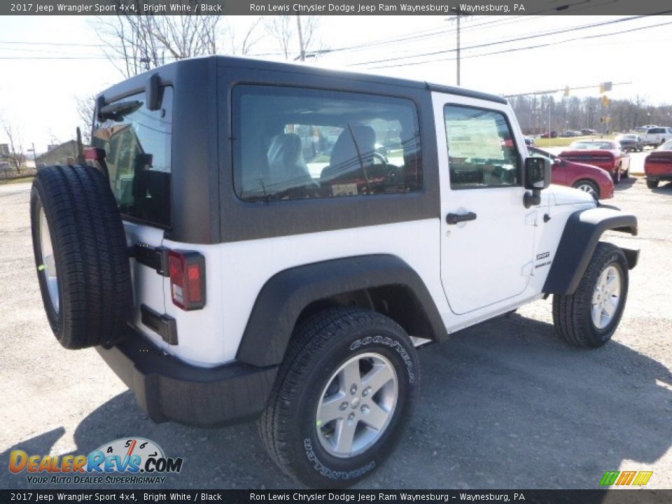 2017 Jeep Wrangler Sport 4x4 Bright White / Black Photo #6