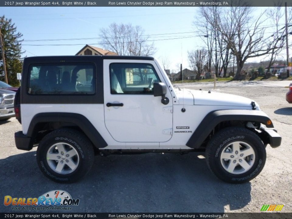 2017 Jeep Wrangler Sport 4x4 Bright White / Black Photo #7