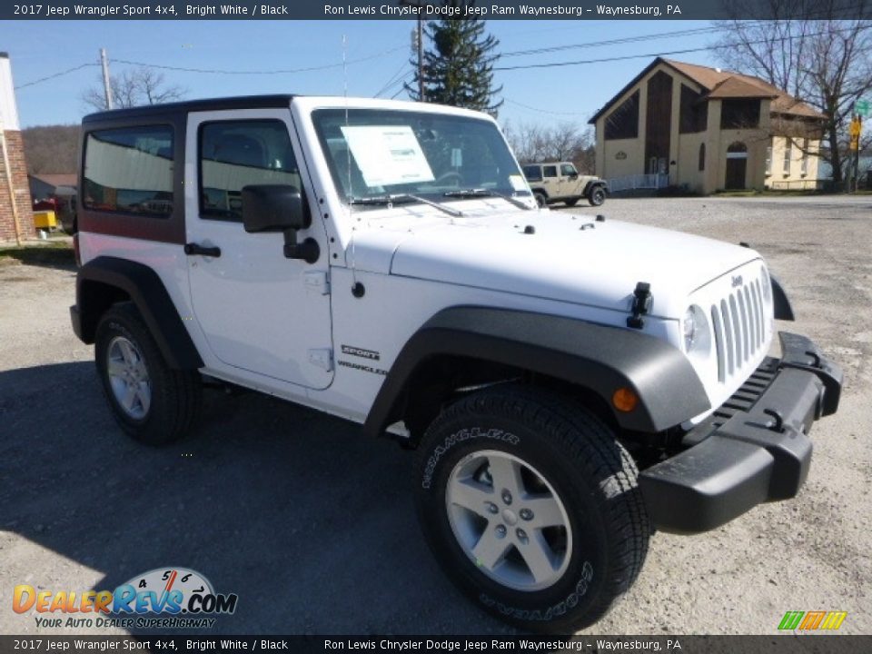2017 Jeep Wrangler Sport 4x4 Bright White / Black Photo #8