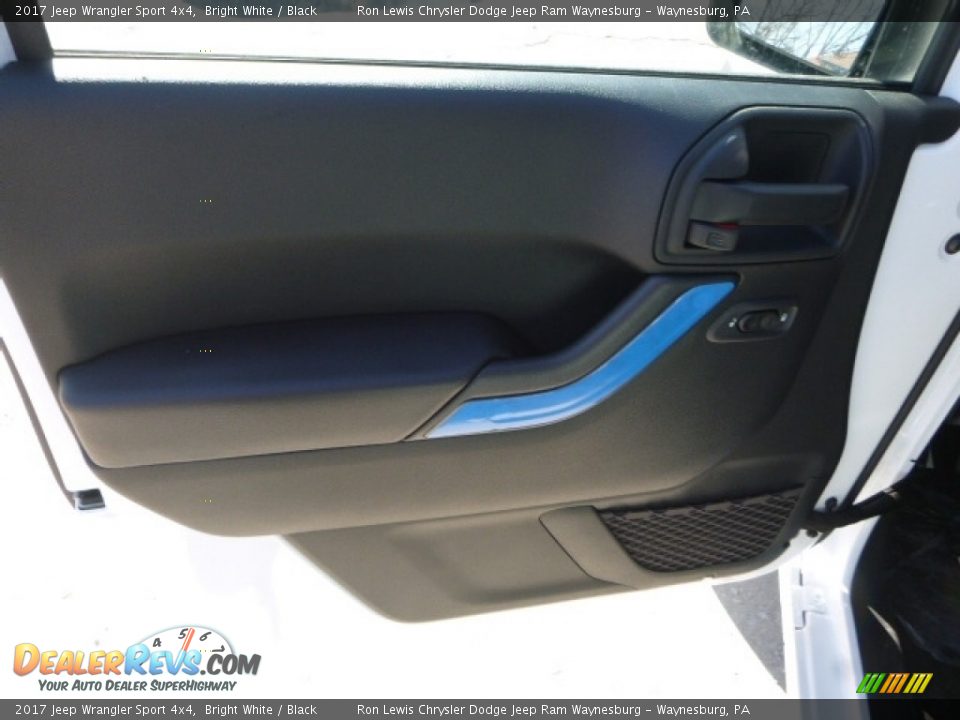 2017 Jeep Wrangler Sport 4x4 Bright White / Black Photo #14