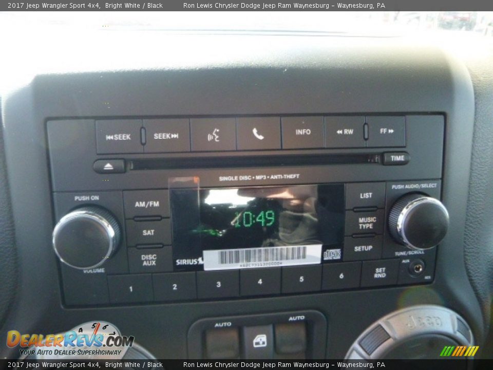 2017 Jeep Wrangler Sport 4x4 Bright White / Black Photo #16