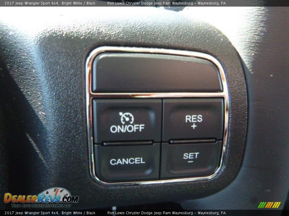2017 Jeep Wrangler Sport 4x4 Bright White / Black Photo #18