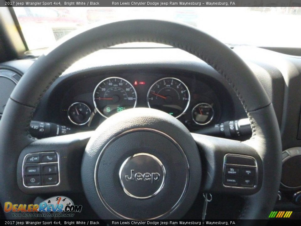 2017 Jeep Wrangler Sport 4x4 Bright White / Black Photo #20