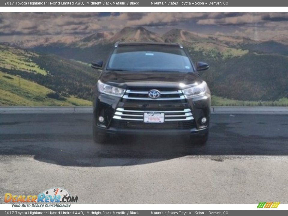 2017 Toyota Highlander Hybrid Limited AWD Midnight Black Metallic / Black Photo #2