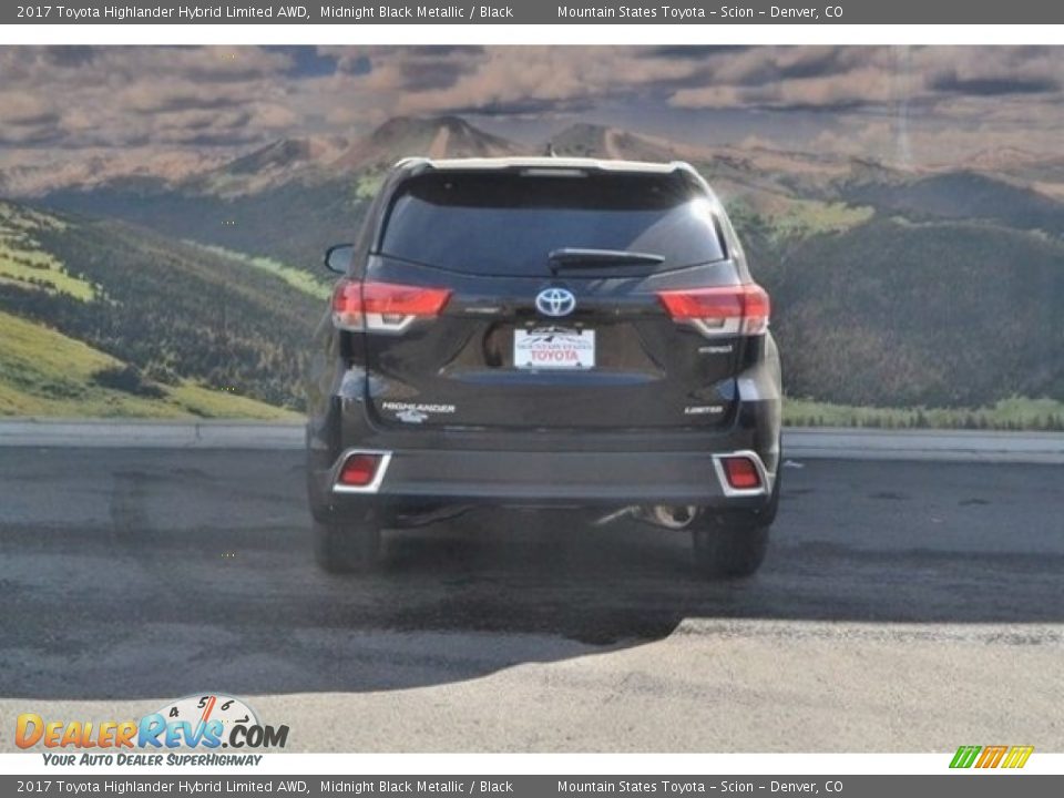2017 Toyota Highlander Hybrid Limited AWD Midnight Black Metallic / Black Photo #4