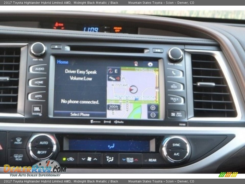 2017 Toyota Highlander Hybrid Limited AWD Midnight Black Metallic / Black Photo #6