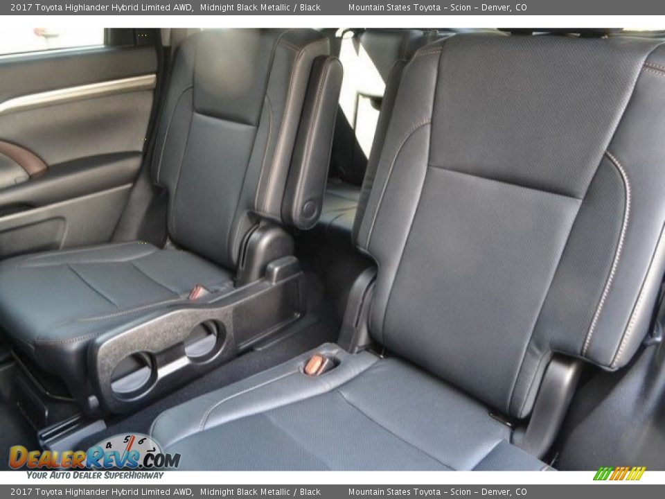 2017 Toyota Highlander Hybrid Limited AWD Midnight Black Metallic / Black Photo #7