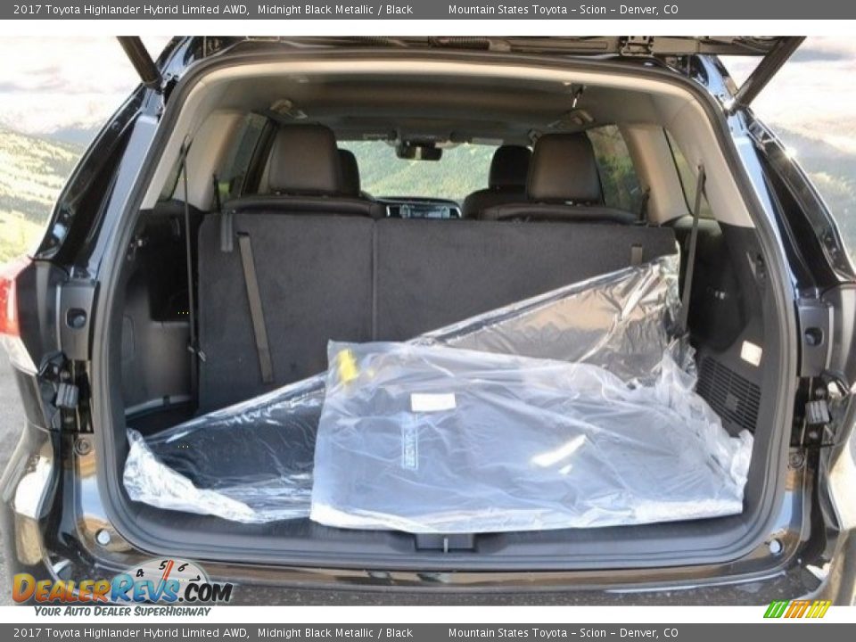 2017 Toyota Highlander Hybrid Limited AWD Midnight Black Metallic / Black Photo #9