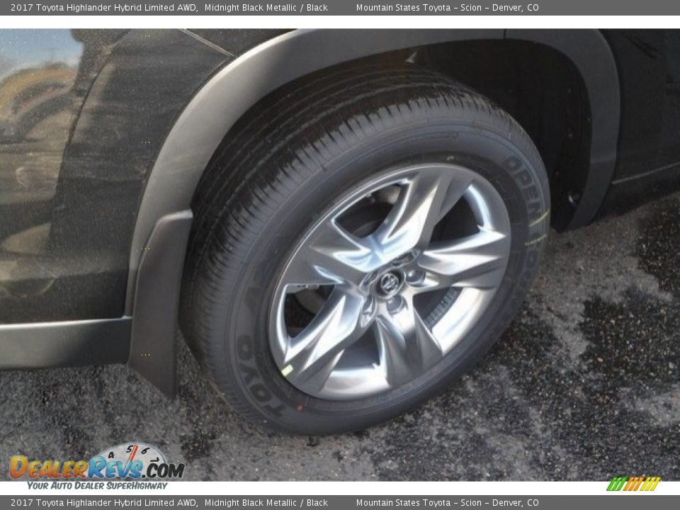 2017 Toyota Highlander Hybrid Limited AWD Midnight Black Metallic / Black Photo #10