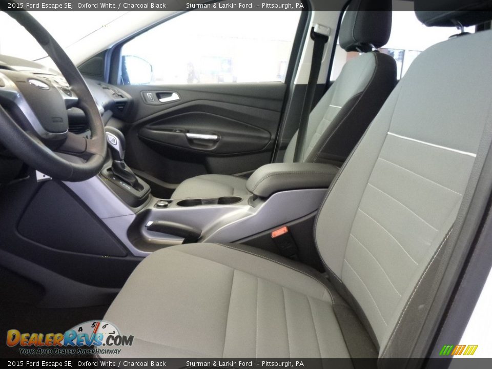2015 Ford Escape SE Oxford White / Charcoal Black Photo #7