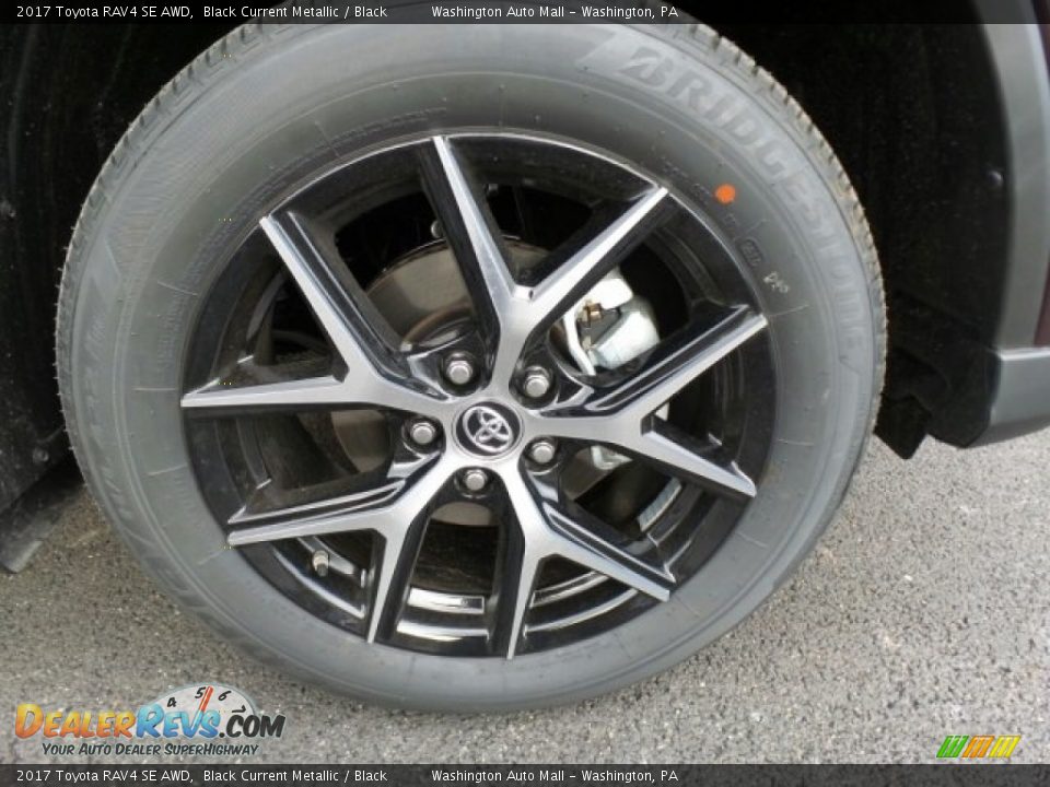 2017 Toyota RAV4 SE AWD Black Current Metallic / Black Photo #3